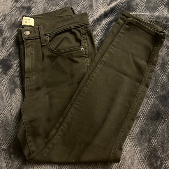 LAST WEEK BEFORE BEING DONATED —Sunday Best black slim jeans - Picture 1 of 3